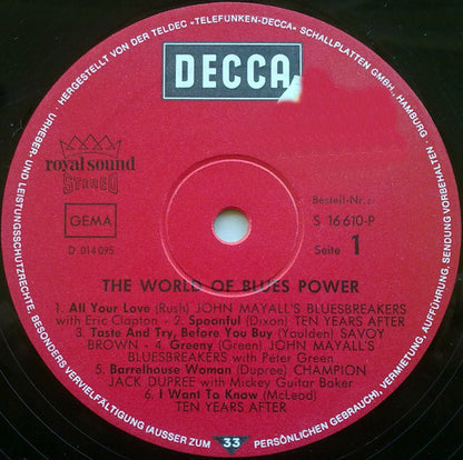 Various : The World Of Blues Power (LP, Smplr, Gat)