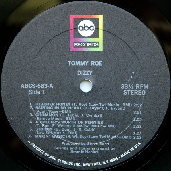 Tommy Roe : Dizzy (LP, Album)