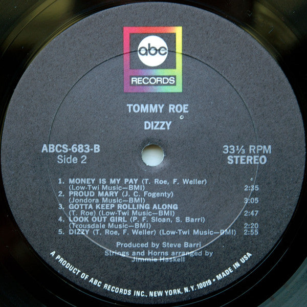 Tommy Roe : Dizzy (LP, Album)