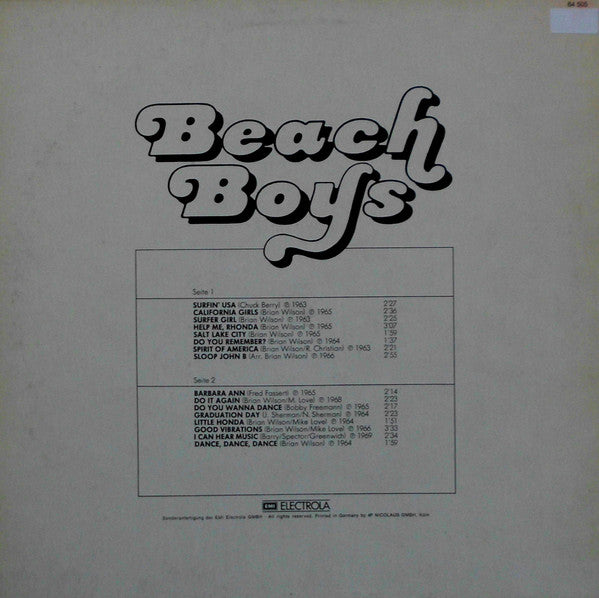 The Beach Boys : Beach Boys (LP, Comp, Club)