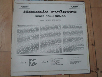 Jimmie Rodgers (2) : Jimmie Rodgers Sings Folk Songs (LP)