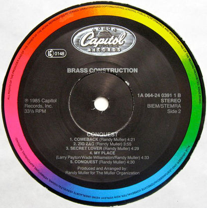 Brass Construction : Conquest (LP, Album)