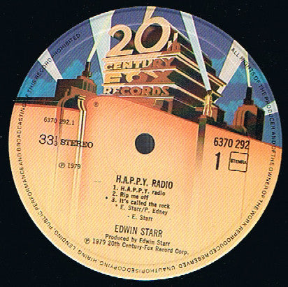 Edwin Starr : H.A.P.P.Y. Radio (LP, Album)