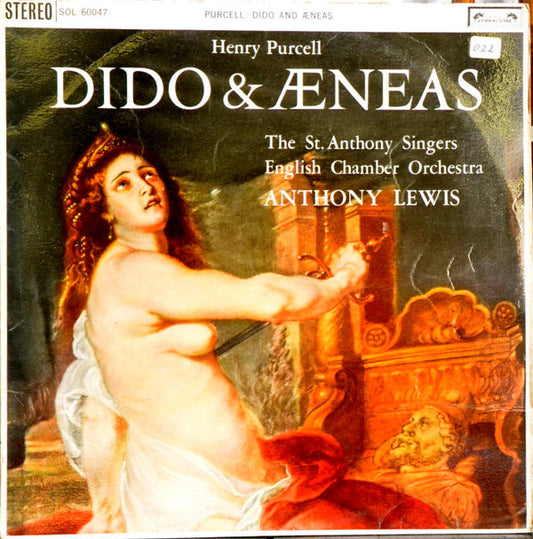 Henry Purcell, Anthony Lewis (2), English Chamber Orchestra : Dido And Aeneas (LP, 1st)