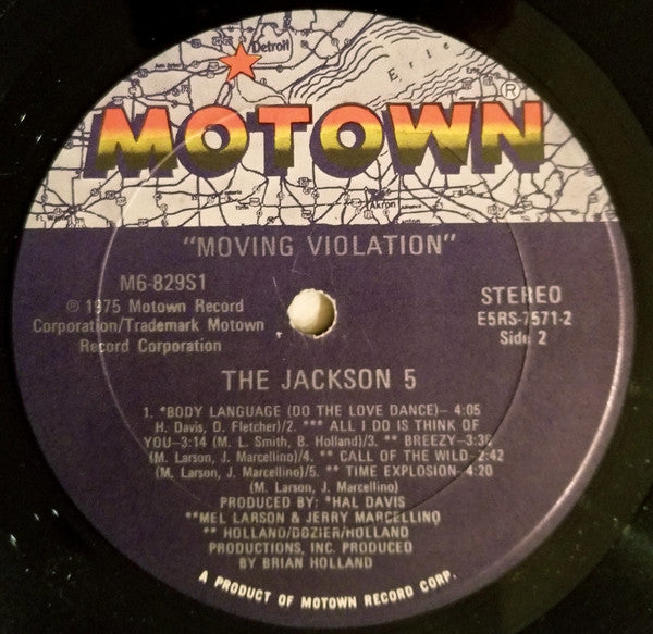 The Jackson 5 : Moving Violation (LP, Album)