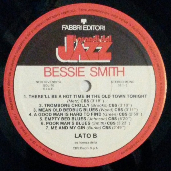 Bessie Smith : Bessie Smith (LP, Comp, Mono, RE)