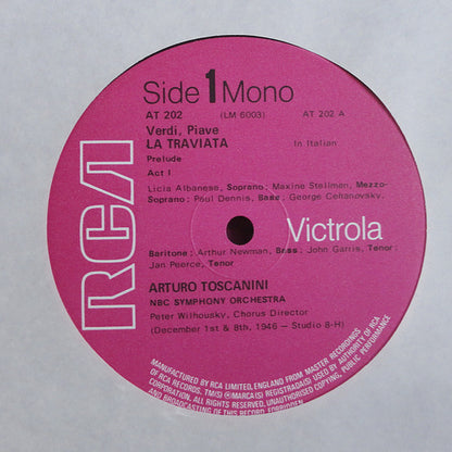 Giuseppe Verdi / Arturo Toscanini : La Traviata (2xLP, Album, Mono, RE + Box)