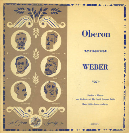 Carl Maria von Weber, Hans Müller-Kray, Südfunk-Sinfonieorchester, Franz Fehringer, Paula Bauer, Karl Liebl, Hanne Münch, Robert Titze, Friederike Sailer : Oberon (Concert Version) (2x10")