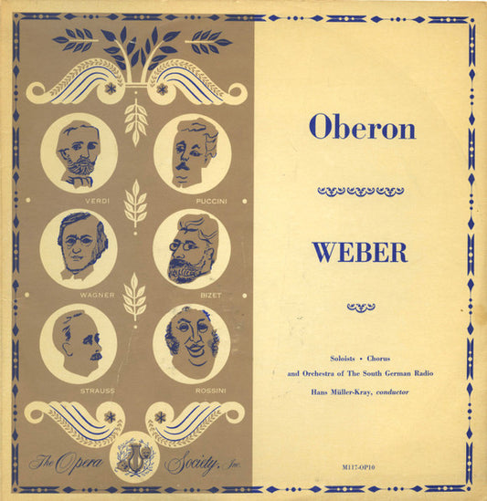 Carl Maria von Weber, Hans Müller-Kray, Südfunk-Sinfonieorchester, Franz Fehringer, Paula Bauer, Karl Liebl, Hanne Münch, Robert Titze, Friederike Sailer : Oberon (Concert Version) (2x10")