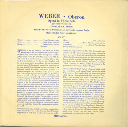 Carl Maria von Weber, Hans Müller-Kray, Südfunk-Sinfonieorchester, Franz Fehringer, Paula Bauer, Karl Liebl, Hanne Münch, Robert Titze, Friederike Sailer : Oberon (Concert Version) (2x10")