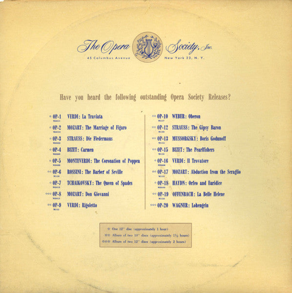 Carl Maria von Weber, Hans Müller-Kray, Südfunk-Sinfonieorchester, Franz Fehringer, Paula Bauer, Karl Liebl, Hanne Münch, Robert Titze, Friederike Sailer : Oberon (Concert Version) (2x10")