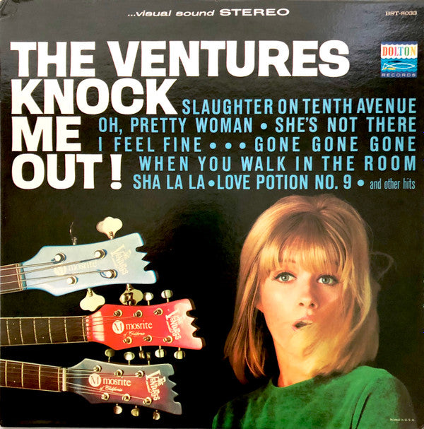 The Ventures : Knock Me Out! (LP, Album, RP, Ind)