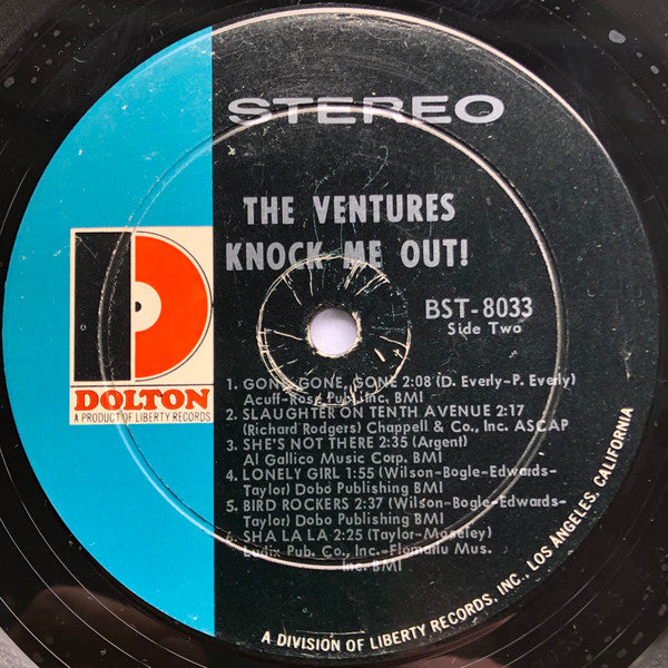 The Ventures : Knock Me Out! (LP, Album, RP, Ind)