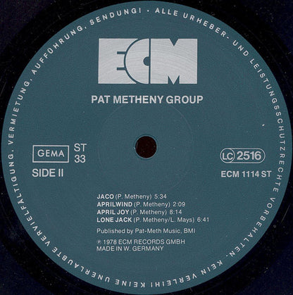 Pat Metheny Group : Pat Metheny Group (LP, Album)