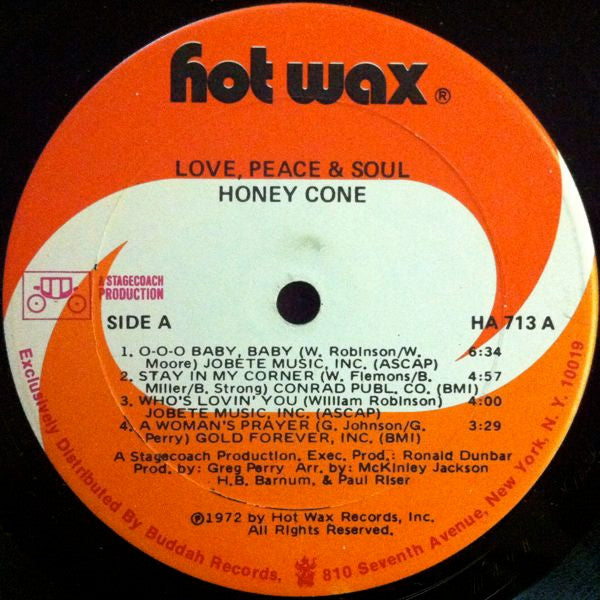 Honey Cone : Love, Peace & Soul (LP, Album, Gat)