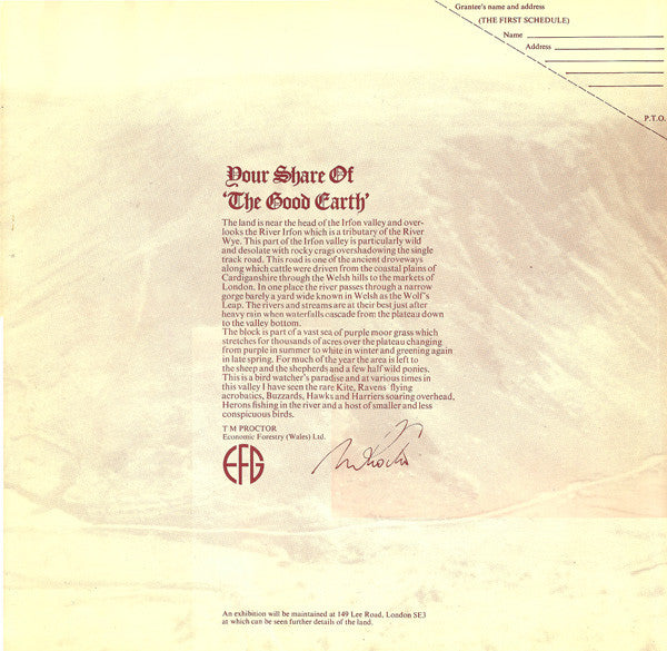 Manfred Mann's Earth Band : The Good Earth (LP, Album)