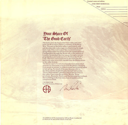 Manfred Mann's Earth Band : The Good Earth (LP, Album)