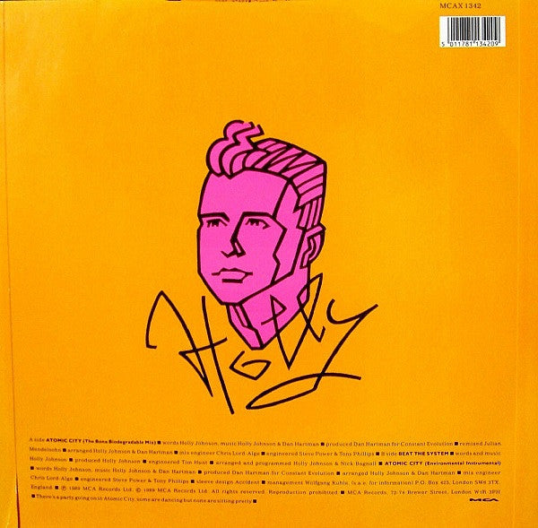 Holly Johnson : Atomic City (Remixed By Julian Mendelsohn) (12", Single)