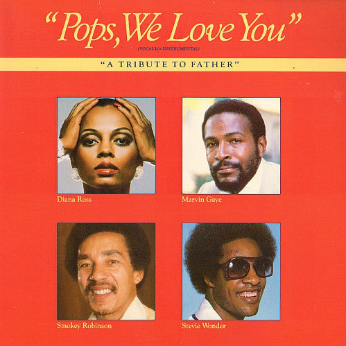 Diana Ross, Marvin Gaye, Smokey Robinson, Stevie Wonder : Pops, We Love You (7", Shape, Single, Hea)