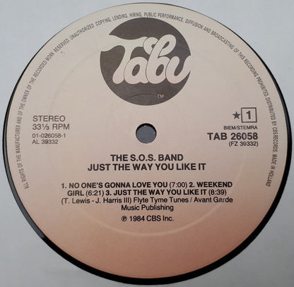 The S.O.S. Band : Just The Way You Like It (LP, Album)