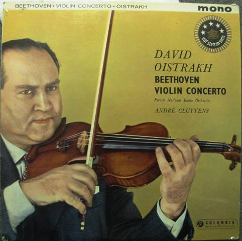 David Oistrach, Ludwig Van Beethoven, Orchestre National De France, André Cluytens : Beethoven Violin Concerto (LP, Album, Mono)