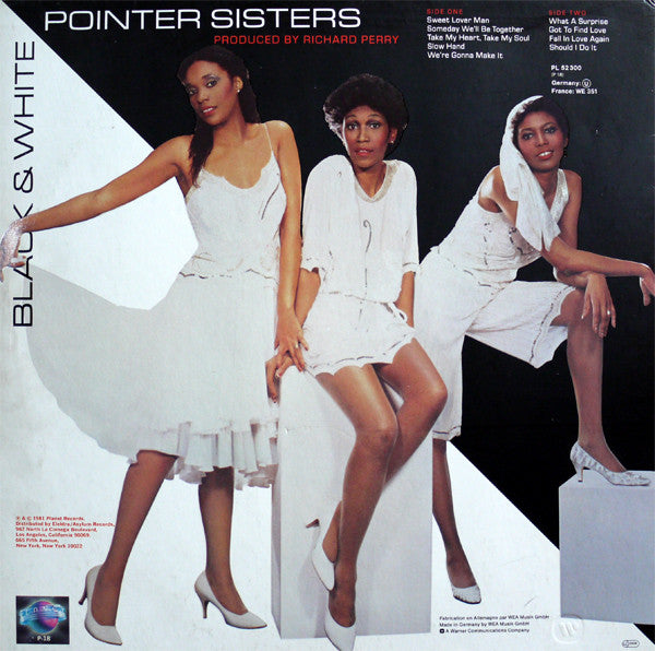 Pointer Sisters : Black & White (LP, Album)