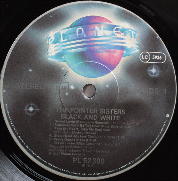 Pointer Sisters : Black & White (LP, Album)