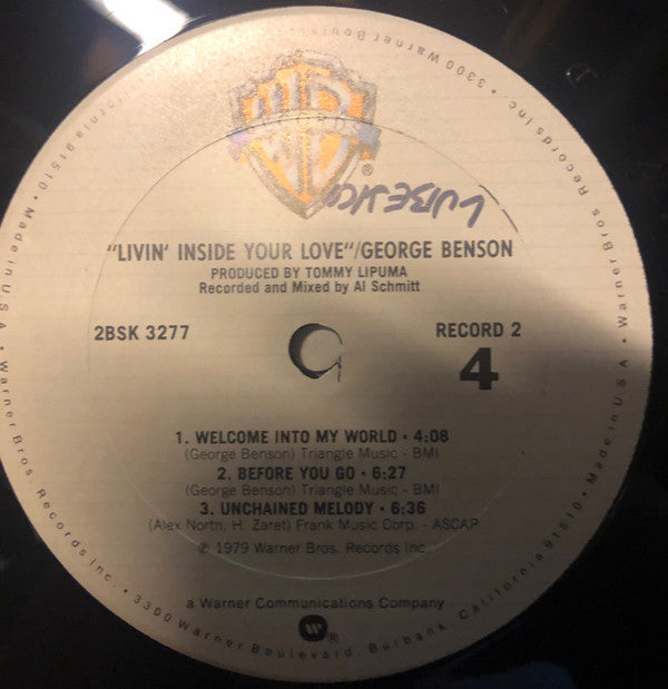 George Benson : Livin' Inside Your Love (LP, Album)