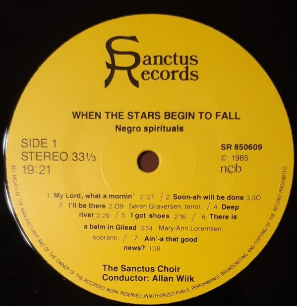 Ungdomskoret Sanctus : When The Stars Begin To Fall (LP)