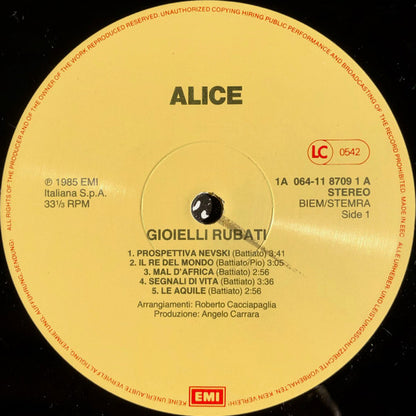 Alice (4) : Gioielli Rubati (LP, Album)