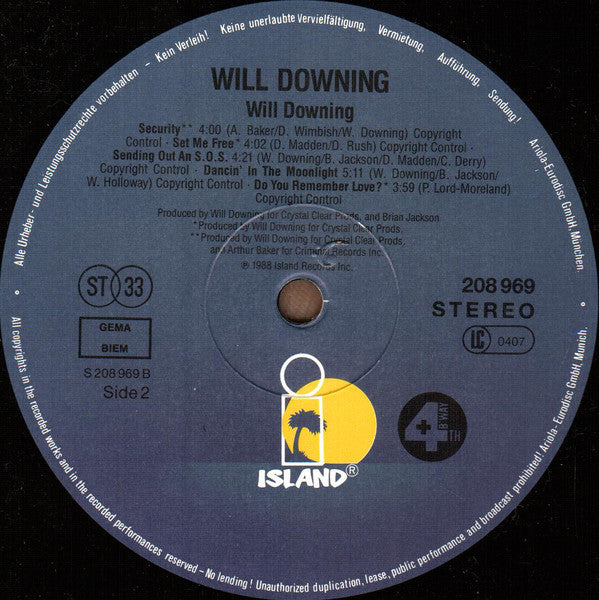 Will Downing : Will Downing (LP, Album)