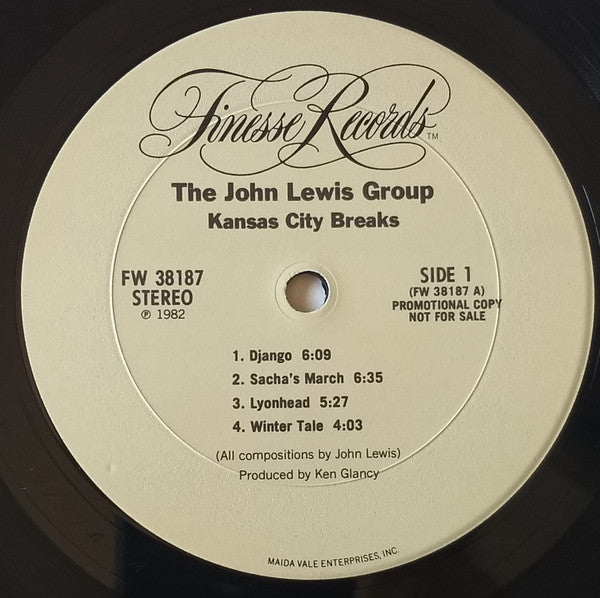 The John Lewis Group : Kansas City Breaks (LP, Album, Promo)