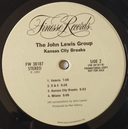 The John Lewis Group : Kansas City Breaks (LP, Album, Promo)