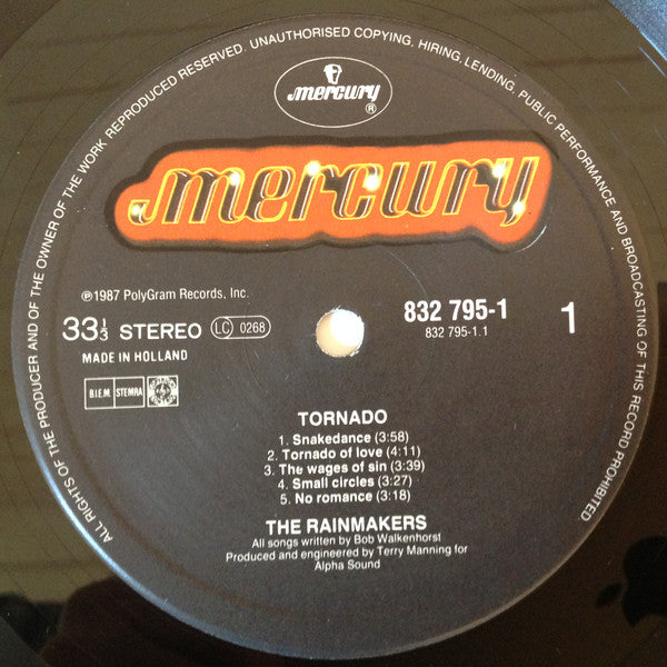 The Rainmakers (2) : Tornado (LP, Album)