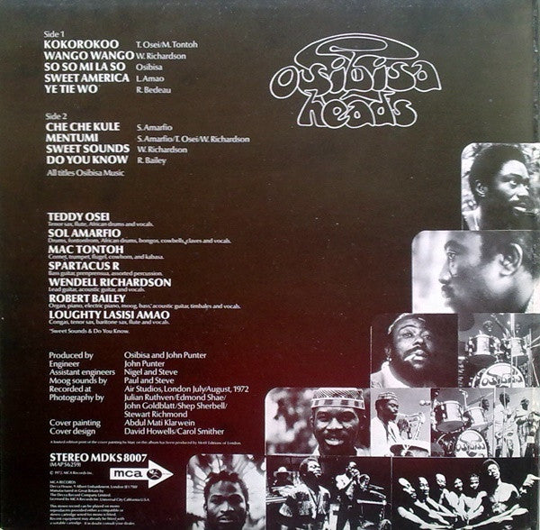 Osibisa : Heads (LP, Album, Gat)