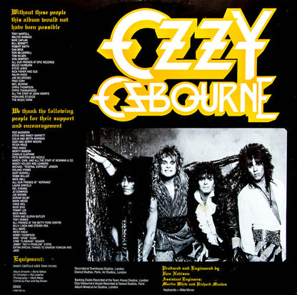 Ozzy Osbourne : The Ultimate Sin (LP, Album)