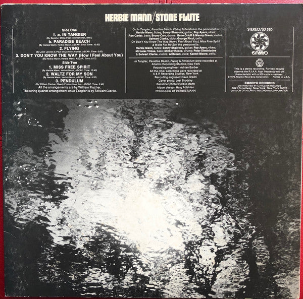 Herbie Mann : Stone Flute (LP, Album, PR )