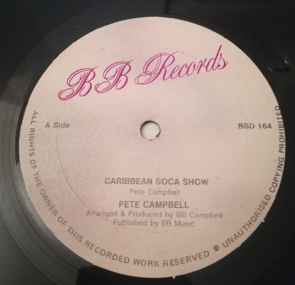 Pete Campbell : Caribbean Soca Show (12", Single)