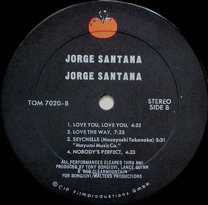 Jorge Santana : Jorge Santana (LP, Album)