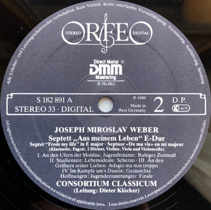 Erzherzog Rudolf von Österreich, Joseph Miroslav Weber, Consortium Classicum : Septette (LP)