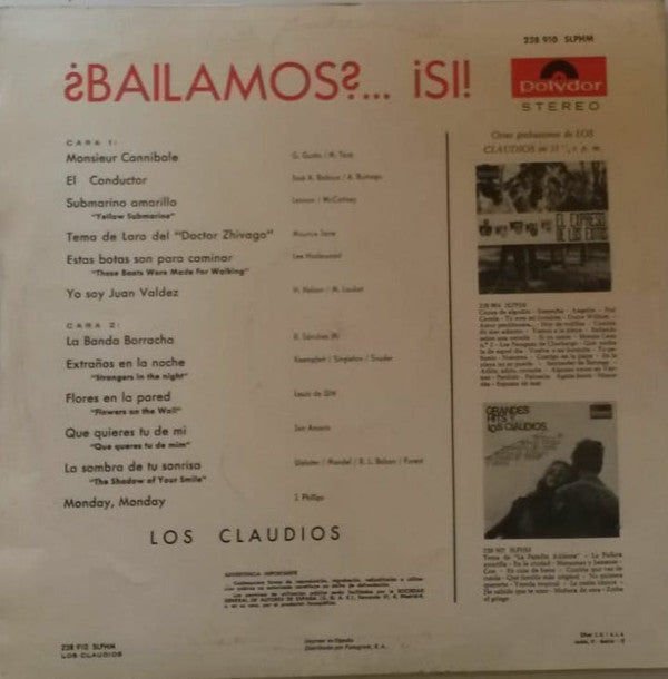 Los Claudios : ¿Bailamos? ¡Si! (LP)