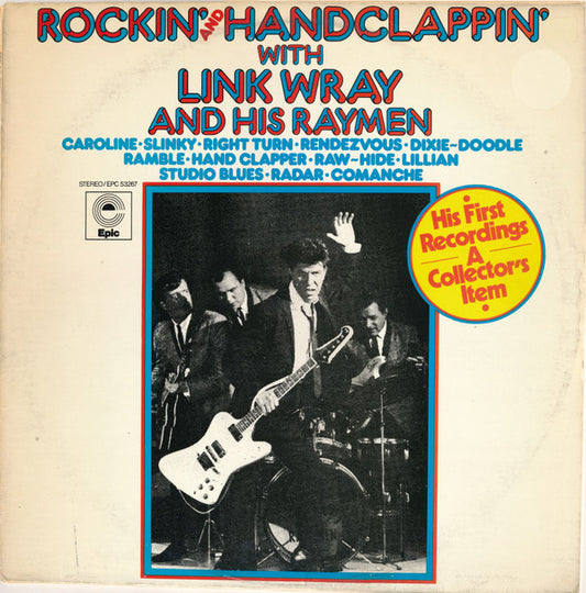 Link Wray And His Ray Men : Rockin' And Handclappin' With Link Wray And His Raymen (LP, Album, RE, Blu)