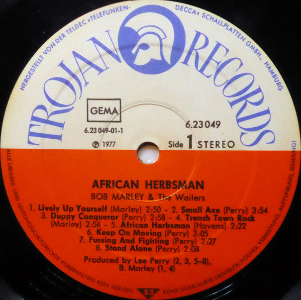 Bob Marley & The Wailers : African Herbsman (LP, Album, RE)