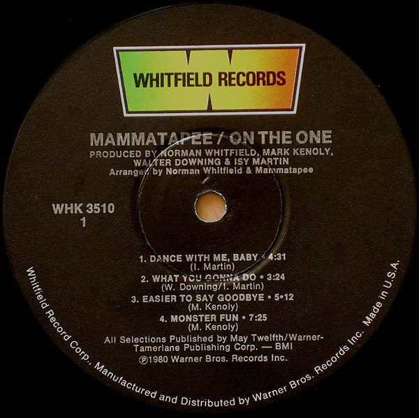 Mammatapee : On The One (LP, Album, Los)