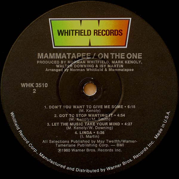 Mammatapee : On The One (LP, Album, Los)