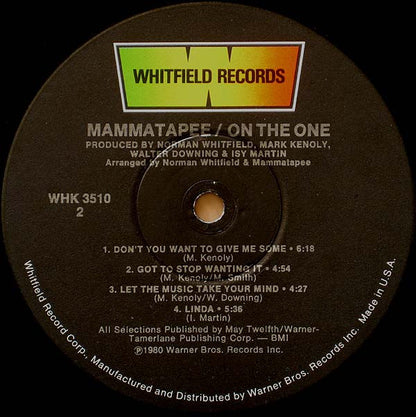 Mammatapee : On The One (LP, Album, Los)