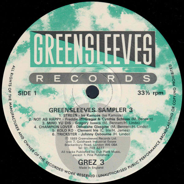 Various : Greensleeves Sampler 3 (LP, Comp)