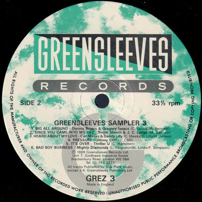 Various : Greensleeves Sampler 3 (LP, Comp)