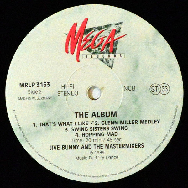 Jive Bunny And The Mastermixers : The Album (LP, Album)