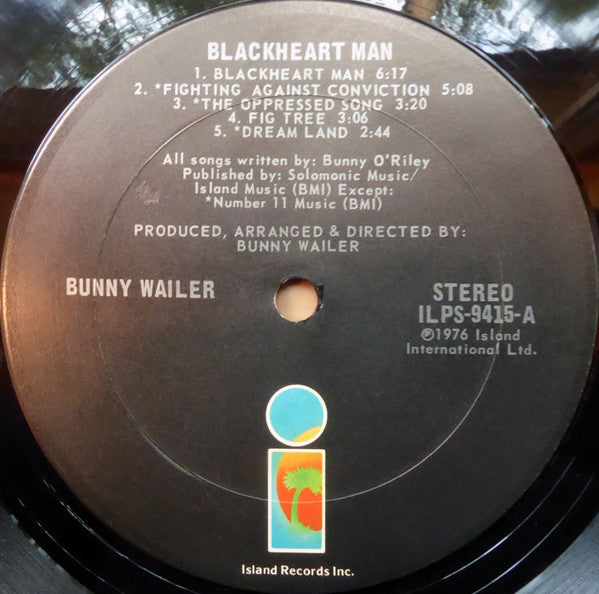 Bunny Wailer : Blackheart Man (LP, Album)